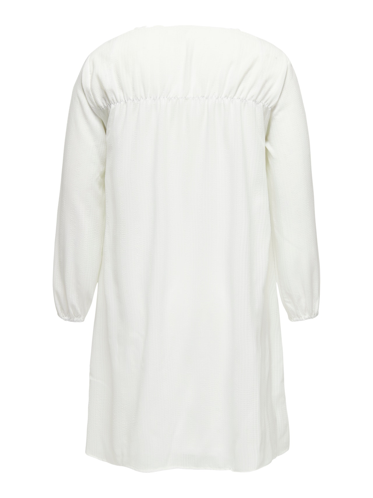 ONLY Normal passform V-ringning Lång klänning -White - 15312376