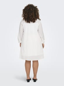 ONLY Robe longue Regular Fit Col en V -White - 15312376