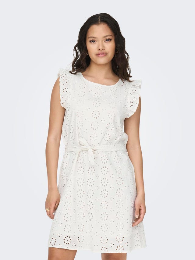 ONLY Embroidery anglaise dress - 15312384