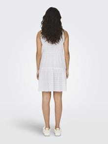 ONLY Regular Fit V-Neck Short dress -Cloud Dancer - 15312385