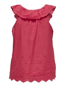 ONLY Detailed sleeveless top -Teaberry - 15312387