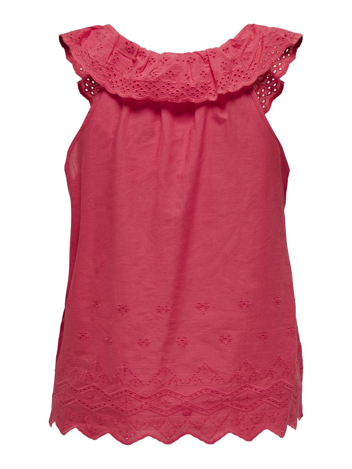 ONLY Detailed sleeveless top -Teaberry - 15312387