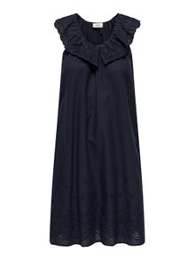 ONLY Mini Ærmeløs kjole med flæser -Sky Captain - 15312388