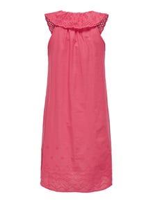 ONLY Mini Ærmeløs kjole med flæser -Teaberry - 15312388