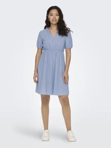 ONLY Mini v-hals kjole -Forever Blue - 15312390