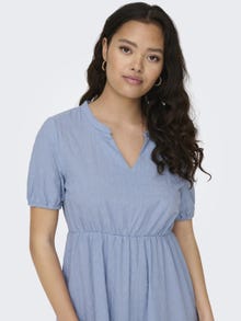 ONLY Mini v-hals kjole -Forever Blue - 15312390