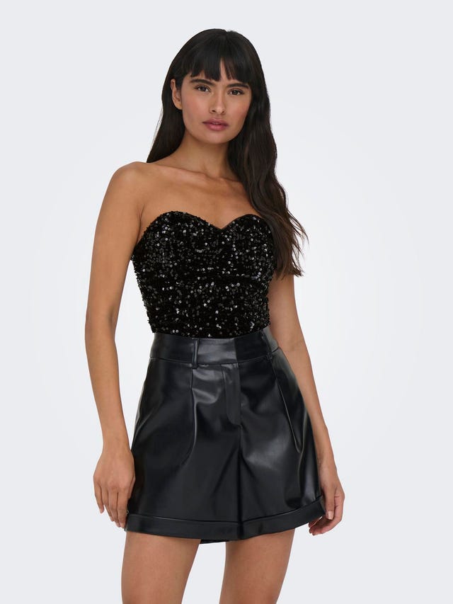 ONLY Sequin top without sleeves - 15312505
