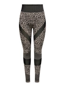 ONLY ONPJESSA Tight Fit Collants d'entraînement -Pumice Stone - 15312547