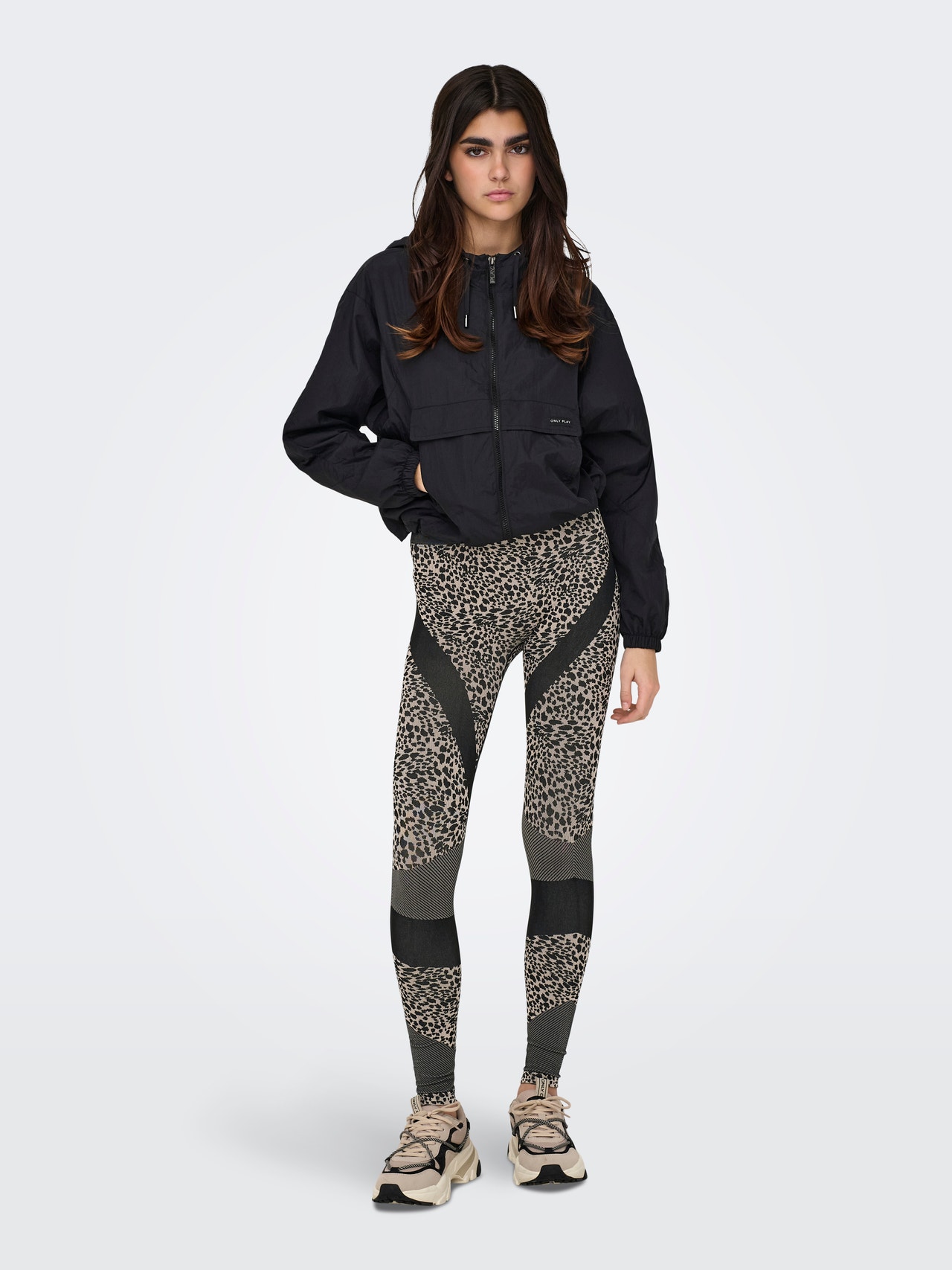 ONLY ONPJESSA Tight Fit Collants d'entraînement -Pumice Stone - 15312547