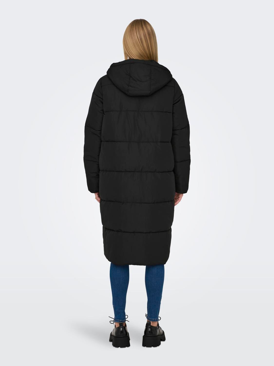 Longline puffer jacket on sale topshop