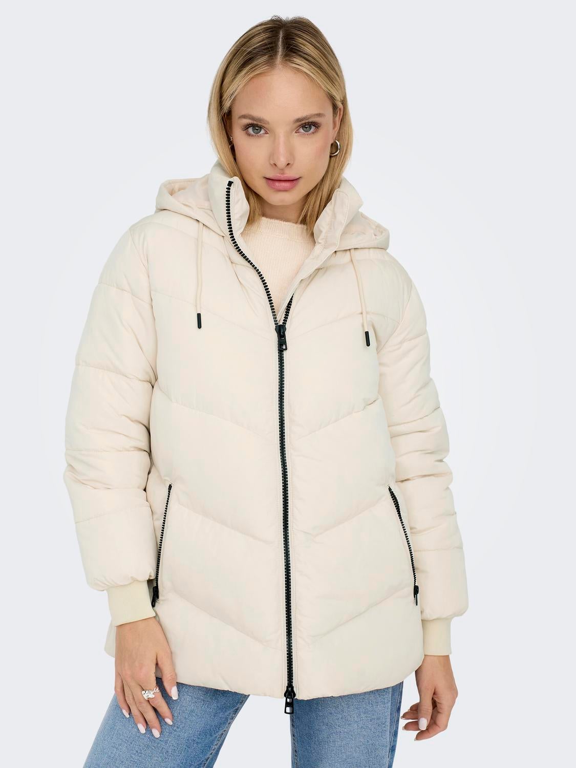 Short white sale puffer jacket