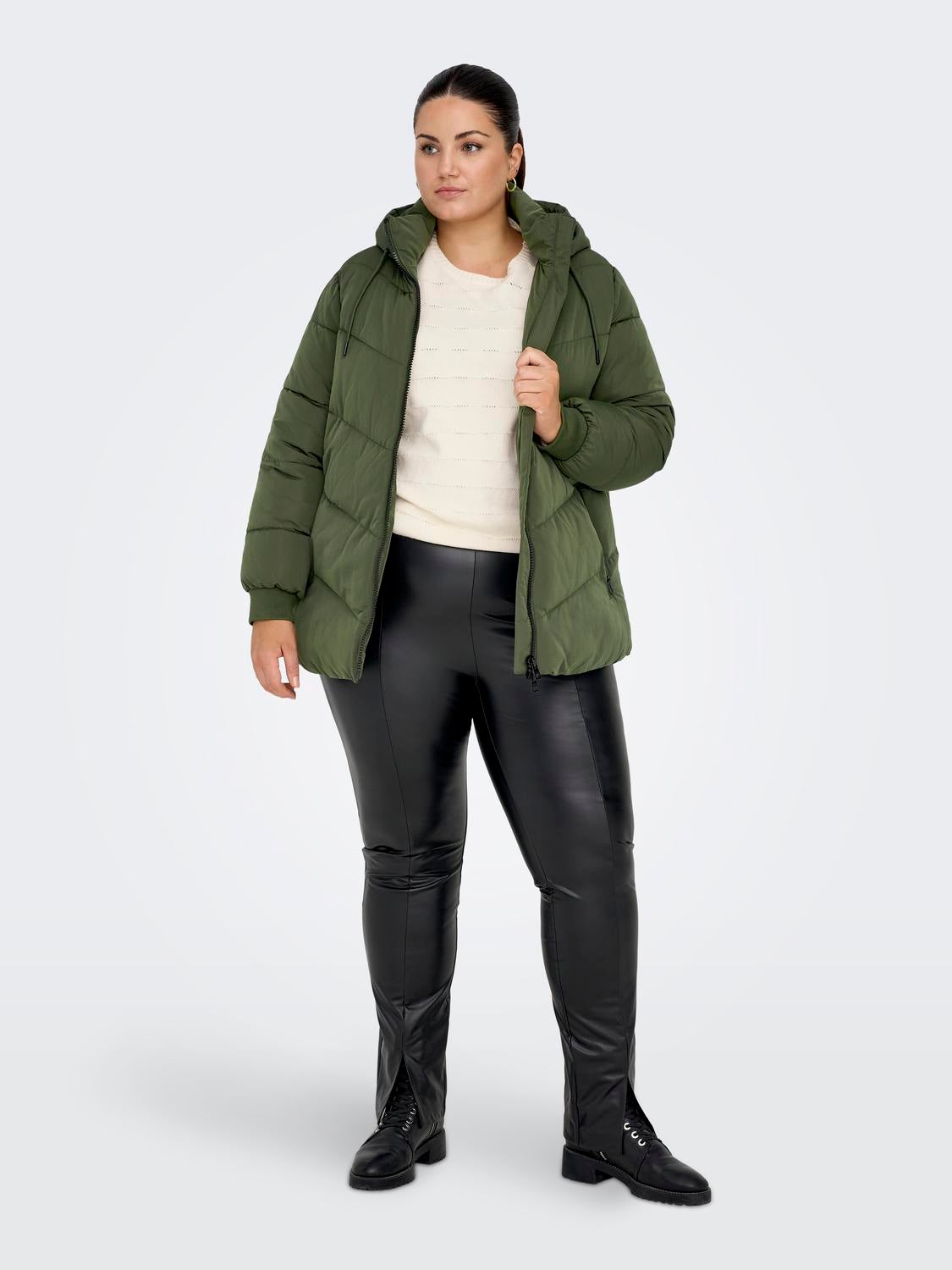 Forest green puffer clearance coat