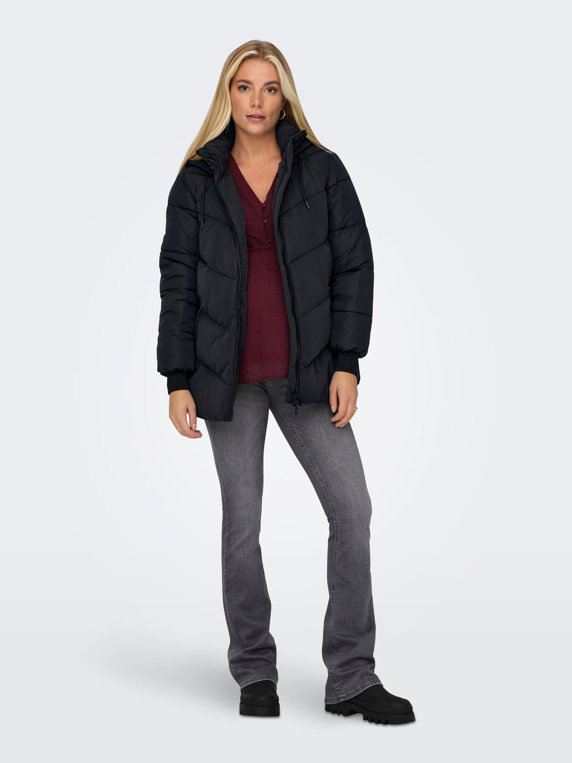 Maternity jacket hot sale with hood