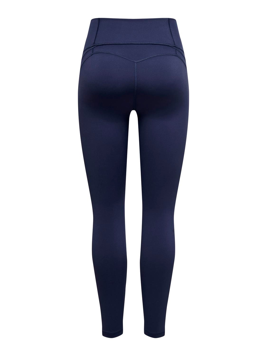 ONLY High waist training tights -Maritime Blue - 15312589