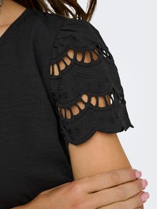 ONLY JDYHANNAH Top -Black - 15312609