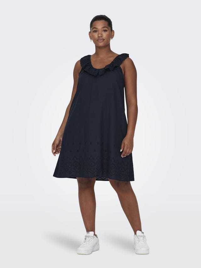 ONLY Normal geschnitten V-Ausschnitt Kurzes Kleid - 15312626