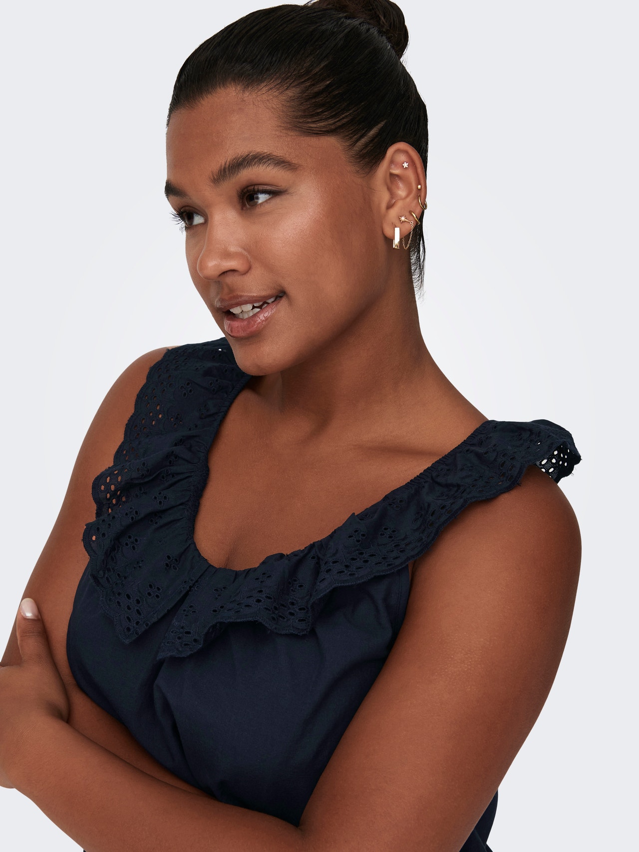 ONLY Tavapärane lõige V-kaelus Lühike kleit -Sky Captain - 15312626