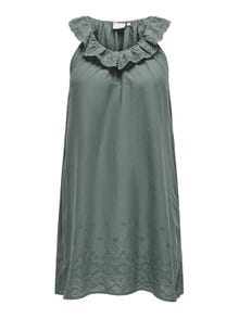 ONLY Vestido corto Corte regular Cuello en V -Balsam Green - 15312626