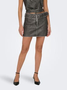 ONLY Mini skirt with belt -Black - 15312628