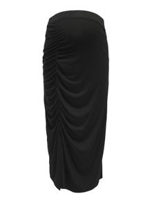 ONLY Mama midi ruching detail skirt -Black - 15312638