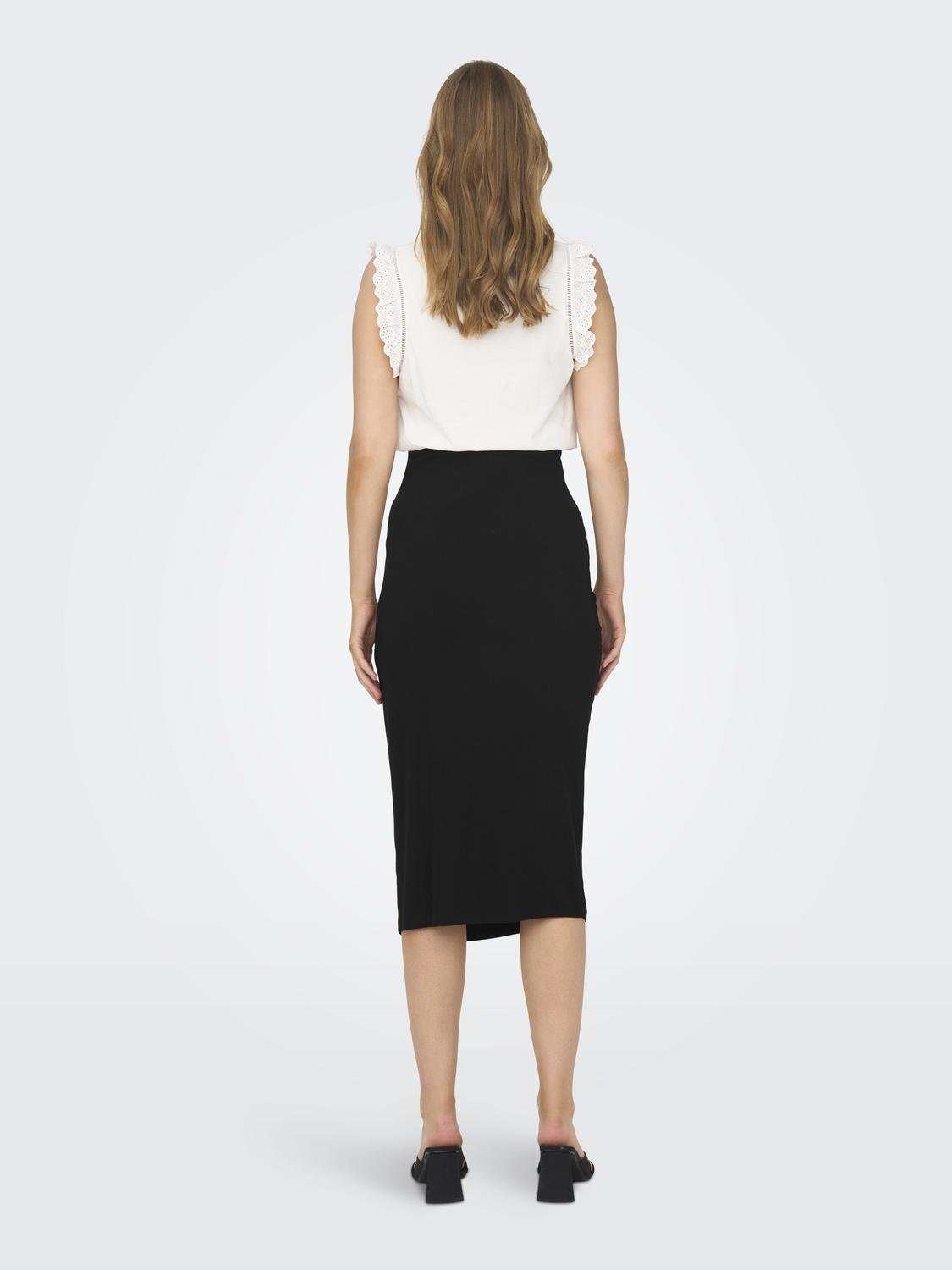 ONLY Long skirt -Black - 15312638