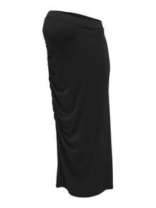 ONLY Mama midi ruching detail skirt -Black - 15312638