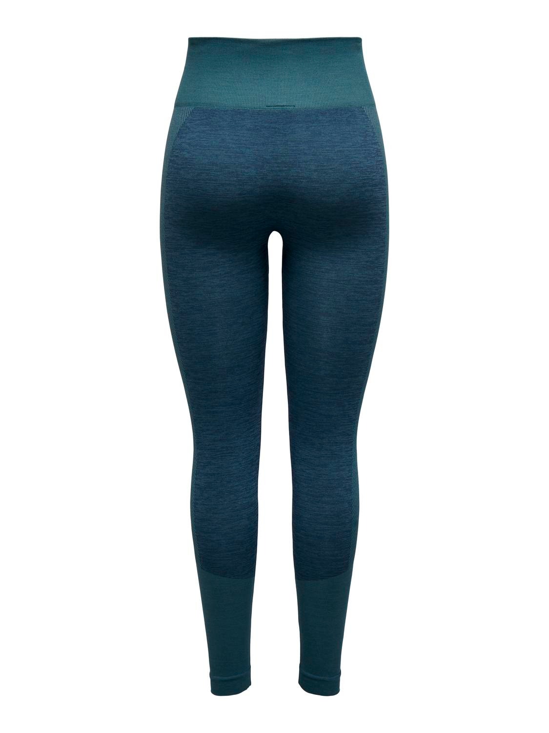 ONLY Leggings Tight Fit Taille haute -Maritime Blue - 15312750