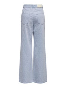 ONLY ONLHope High Waist Wide Jeans -Light Blue Denim - 15312764
