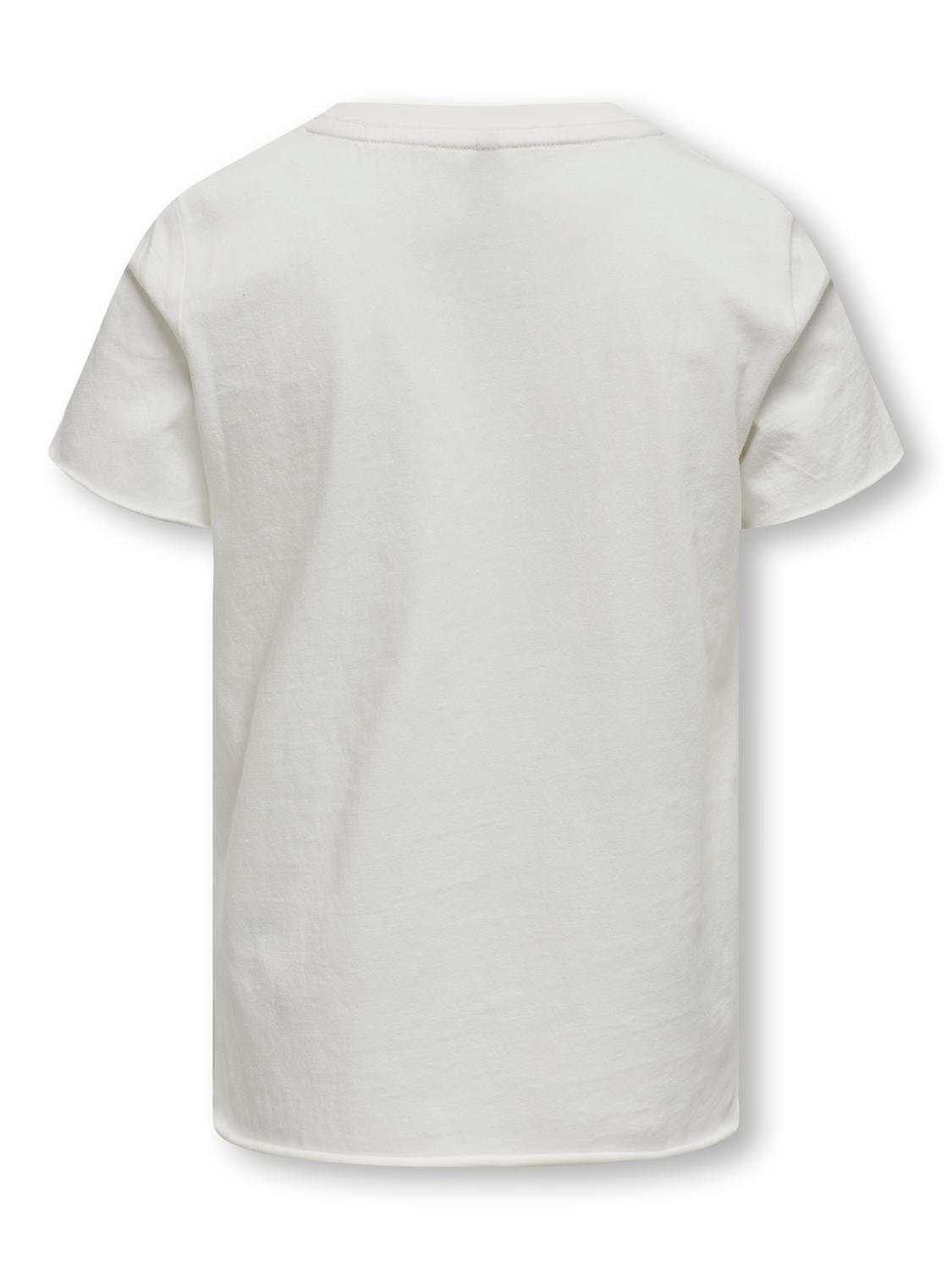ONLY Camisetas Corte regular Cuello redondo -Cloud Dancer - 15312802
