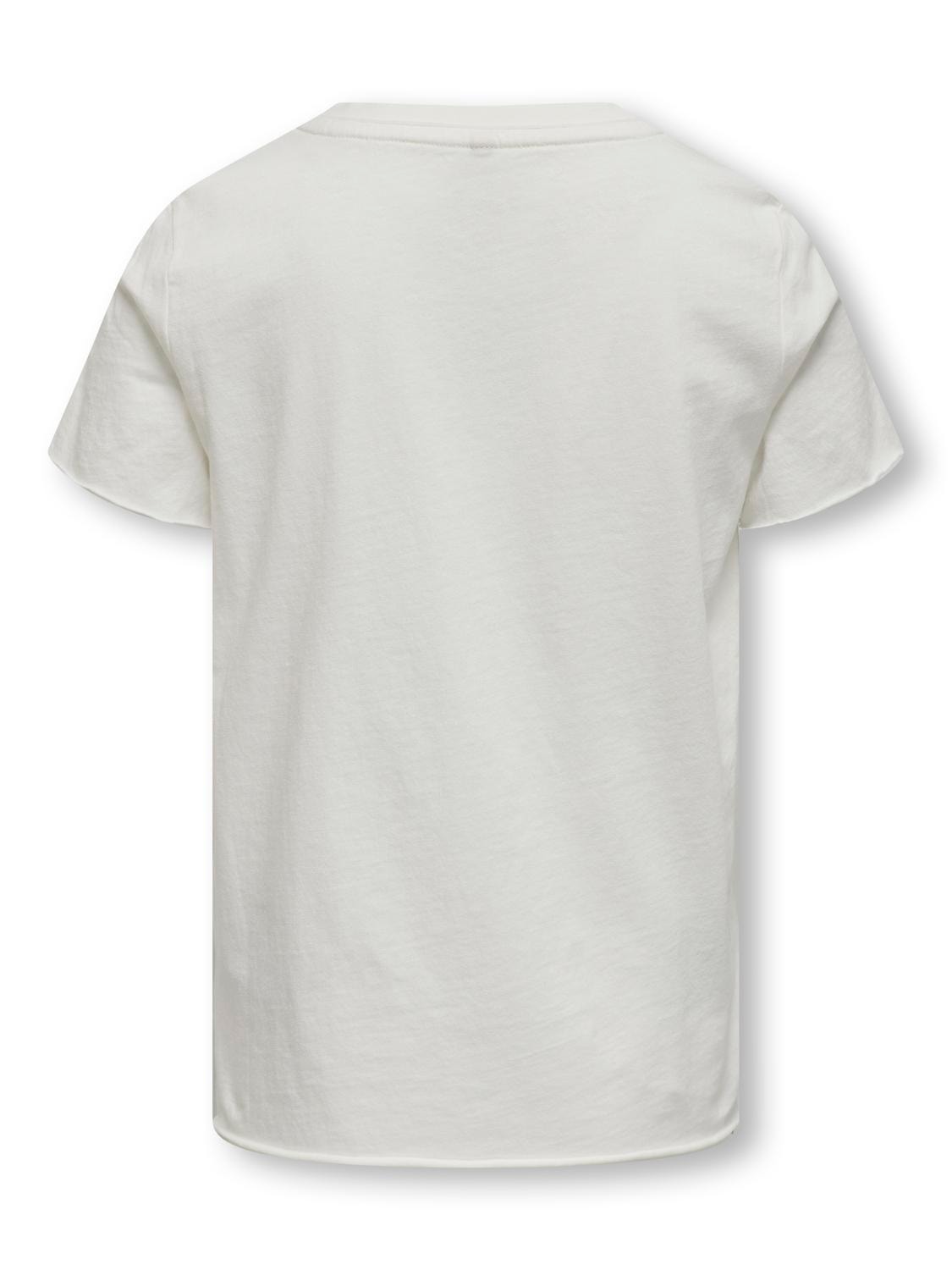 ONLY O-neck t-shirt -Cloud Dancer - 15312802