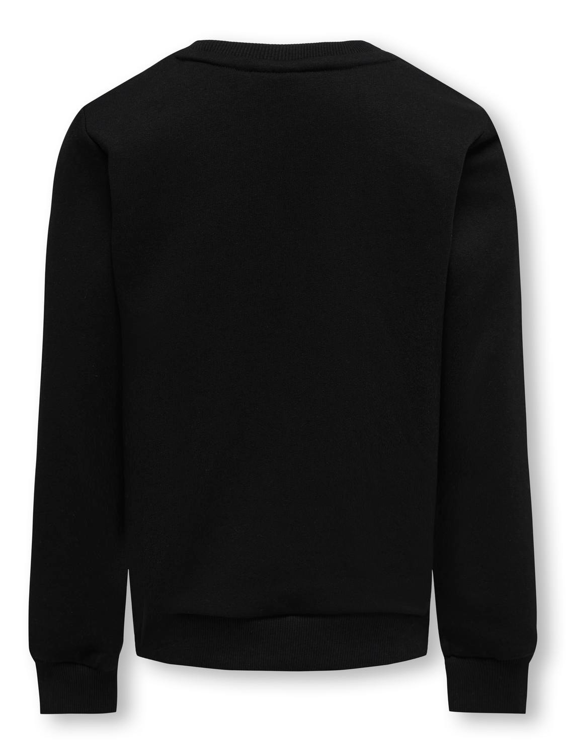 ONLY Normal passform O-ringning Sweatshirt -Black - 15312820