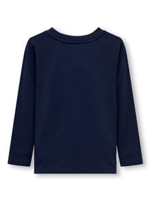 ONLY Regular Fit O-hals T-skjorte -Dress Blues - 15312863