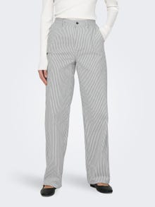 ONLY Wide Leg Fit High waist Trousers -White - 15312896