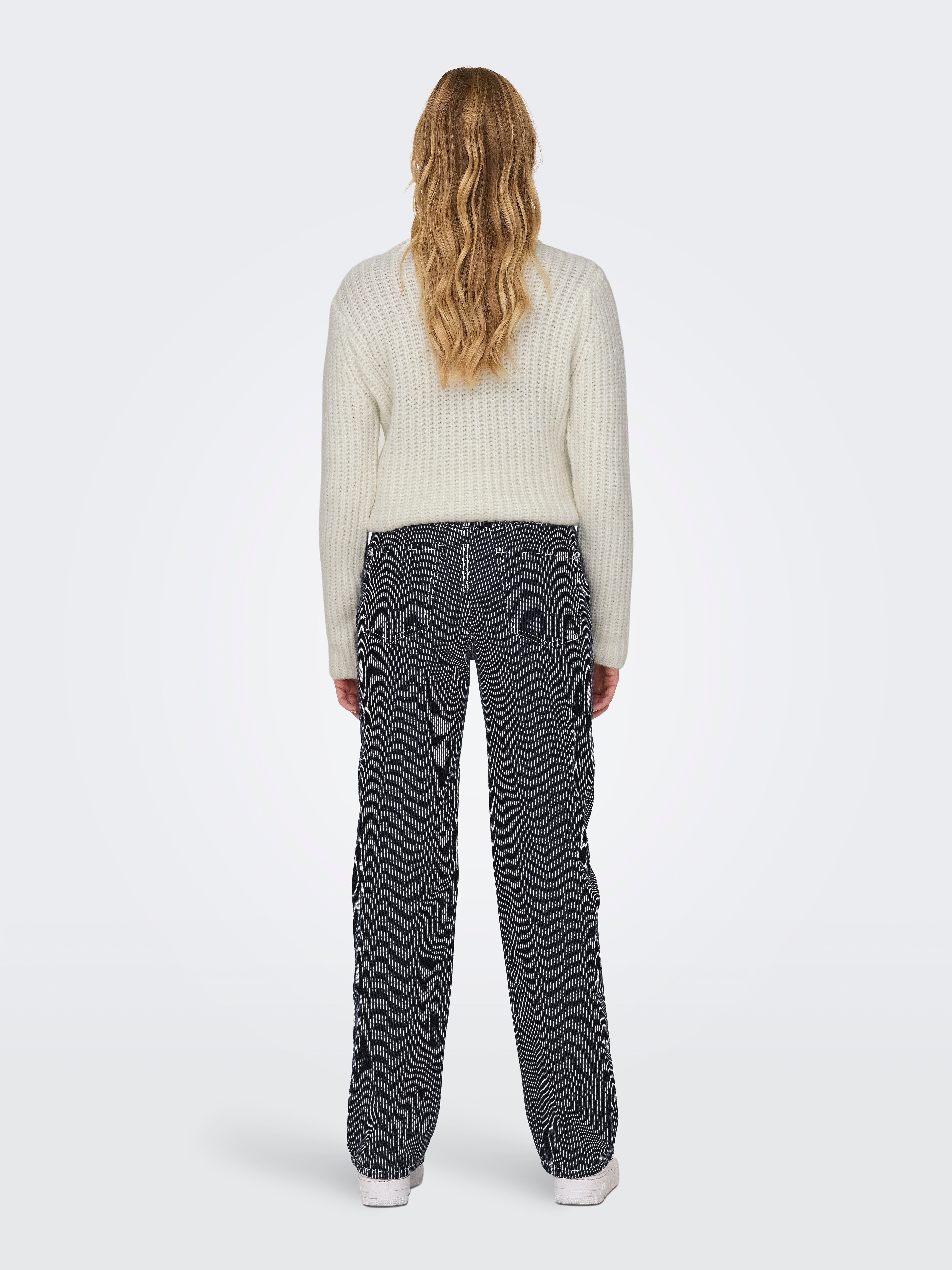 Pantalon En Cuir Bleu Vintage LVF Ranch - Taille Haute - Taille S - Occasion Avec Signes D'usure