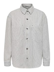 ONLY Loose fit Skjortekrage Skjorte -White - 15312897
