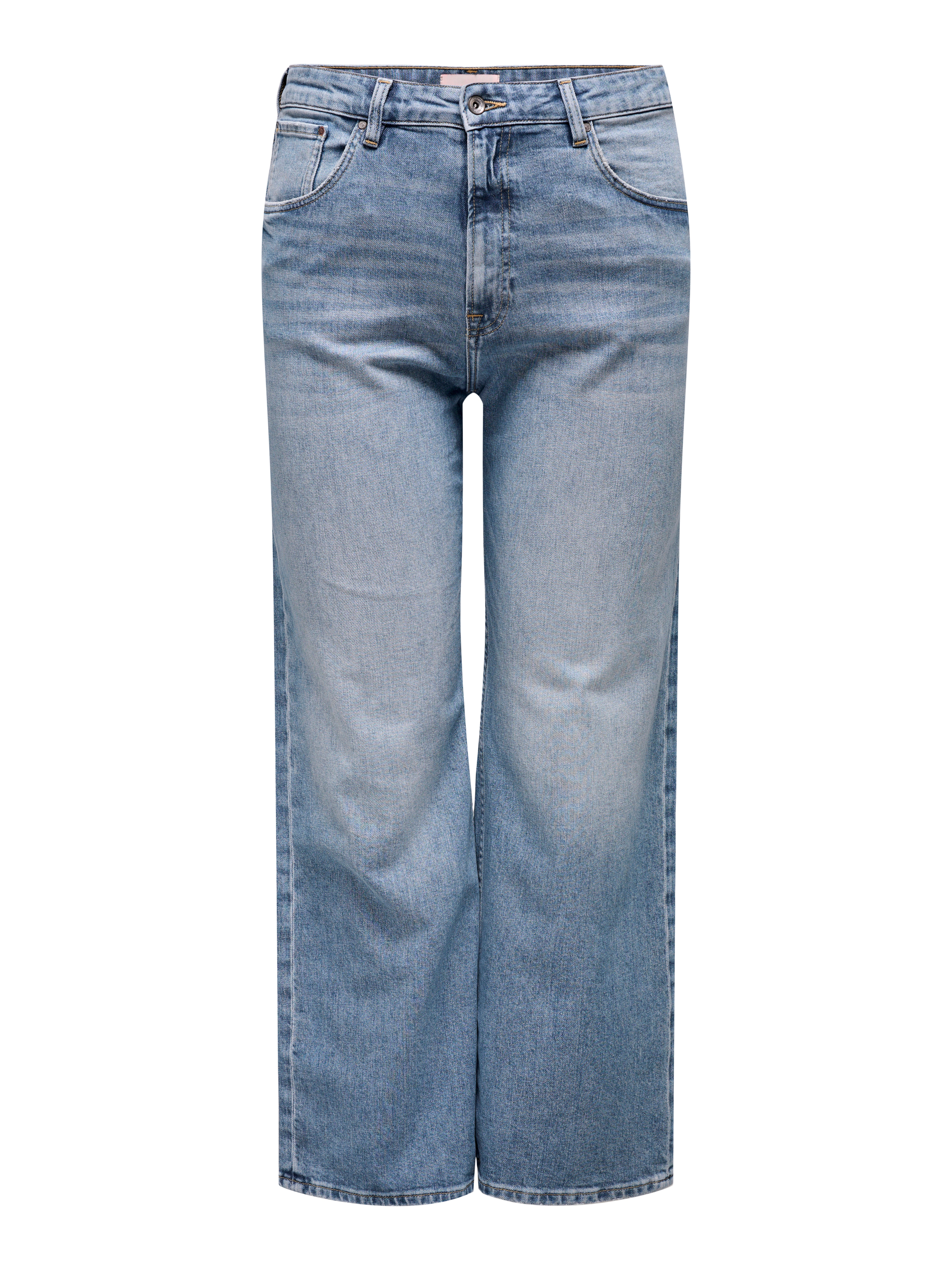 Thumbnail - Carhope Hohe Taille Weiter Beinschnitt Jeans