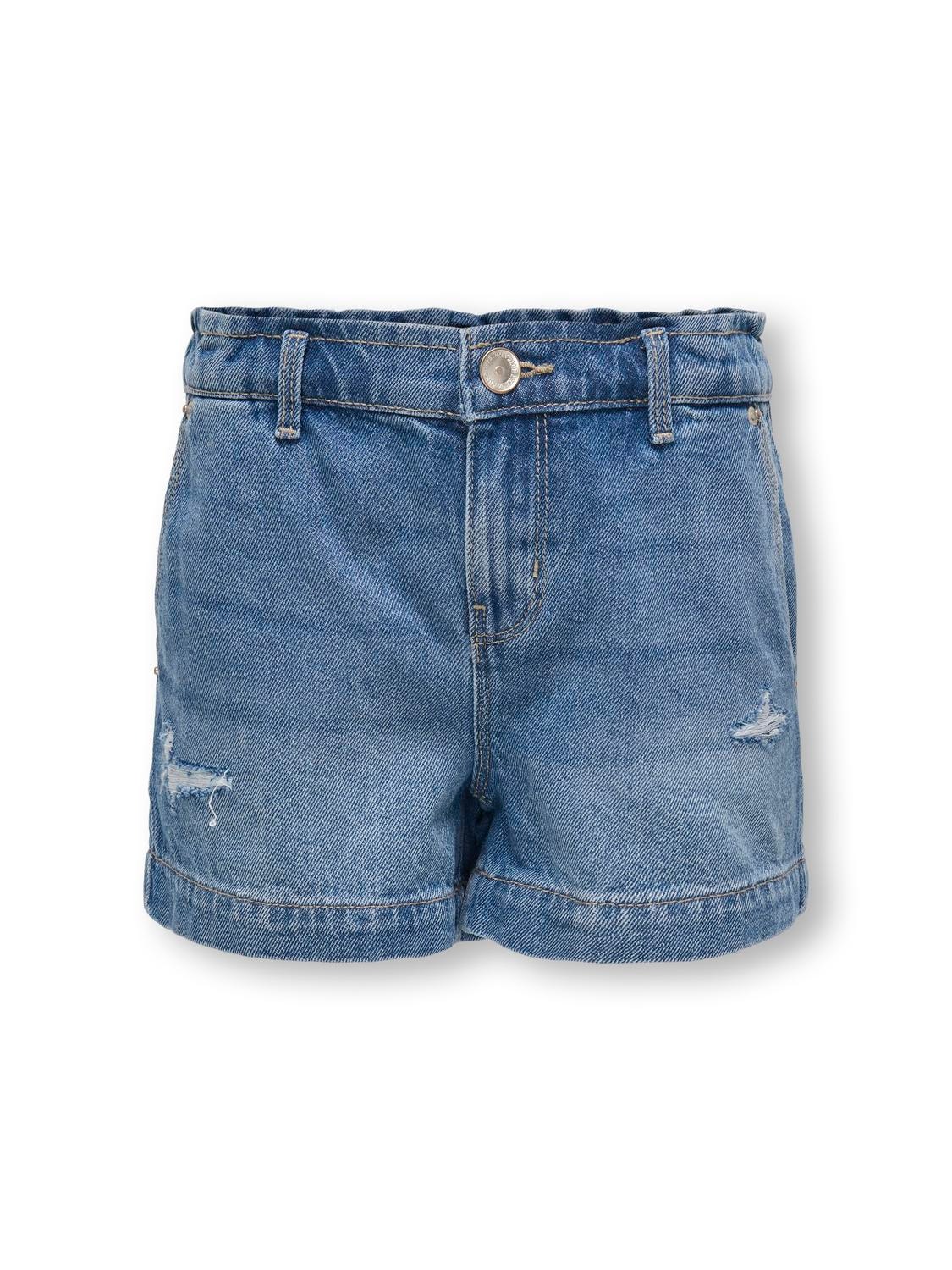 ONLY Shorts Wide Leg Fit Vita media -Light Blue Denim - 15312960