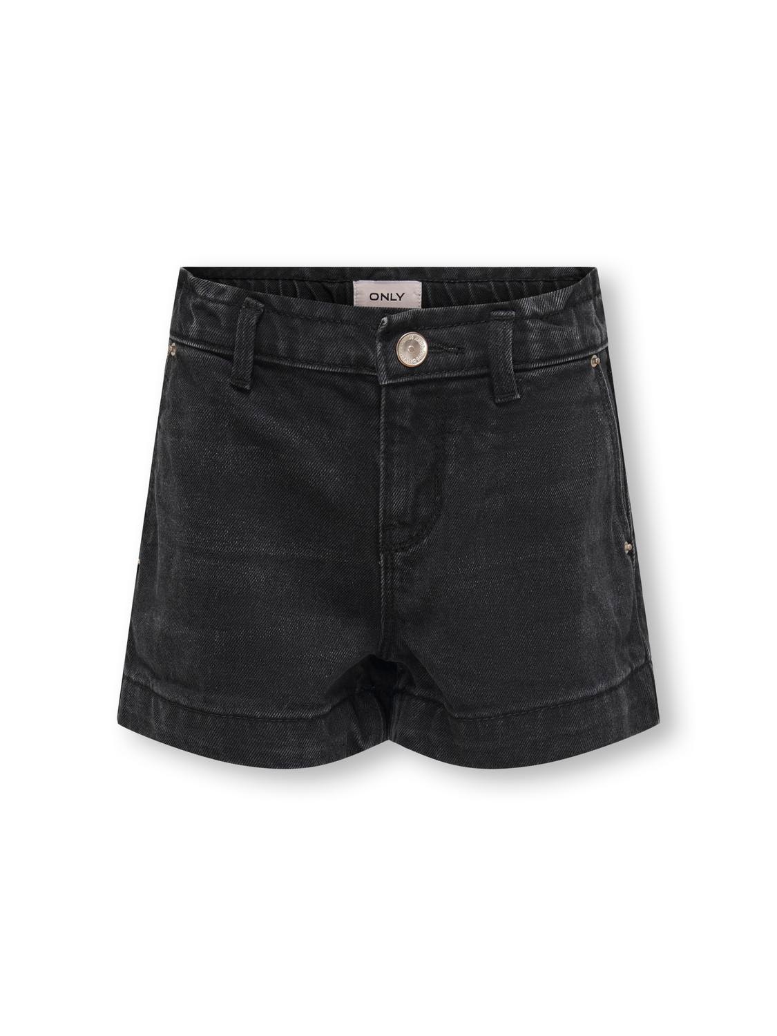 ONLY Wide leg fit Shorts -Washed Black - 15312961
