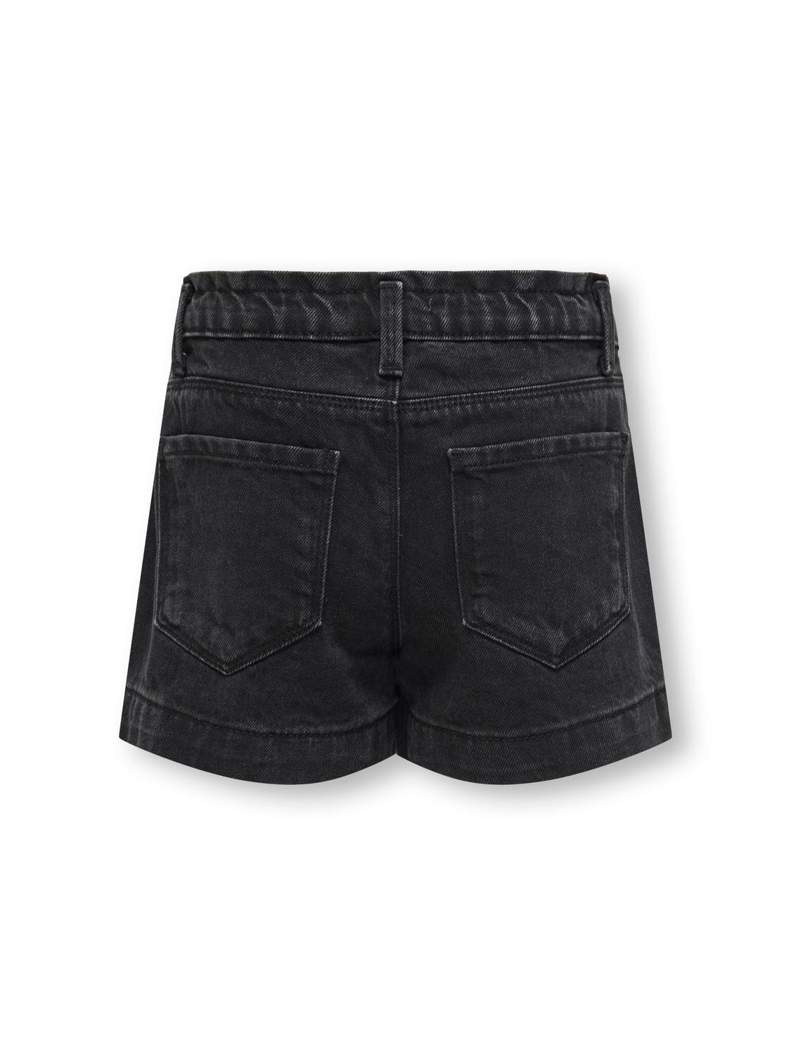 ONLY Weiter Beinschnitt Shorts -Washed Black - 15312961