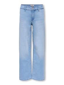 ONLY KOGSYLVIE Wide Leg Fit Jeans -Light Blue Denim - 15312975