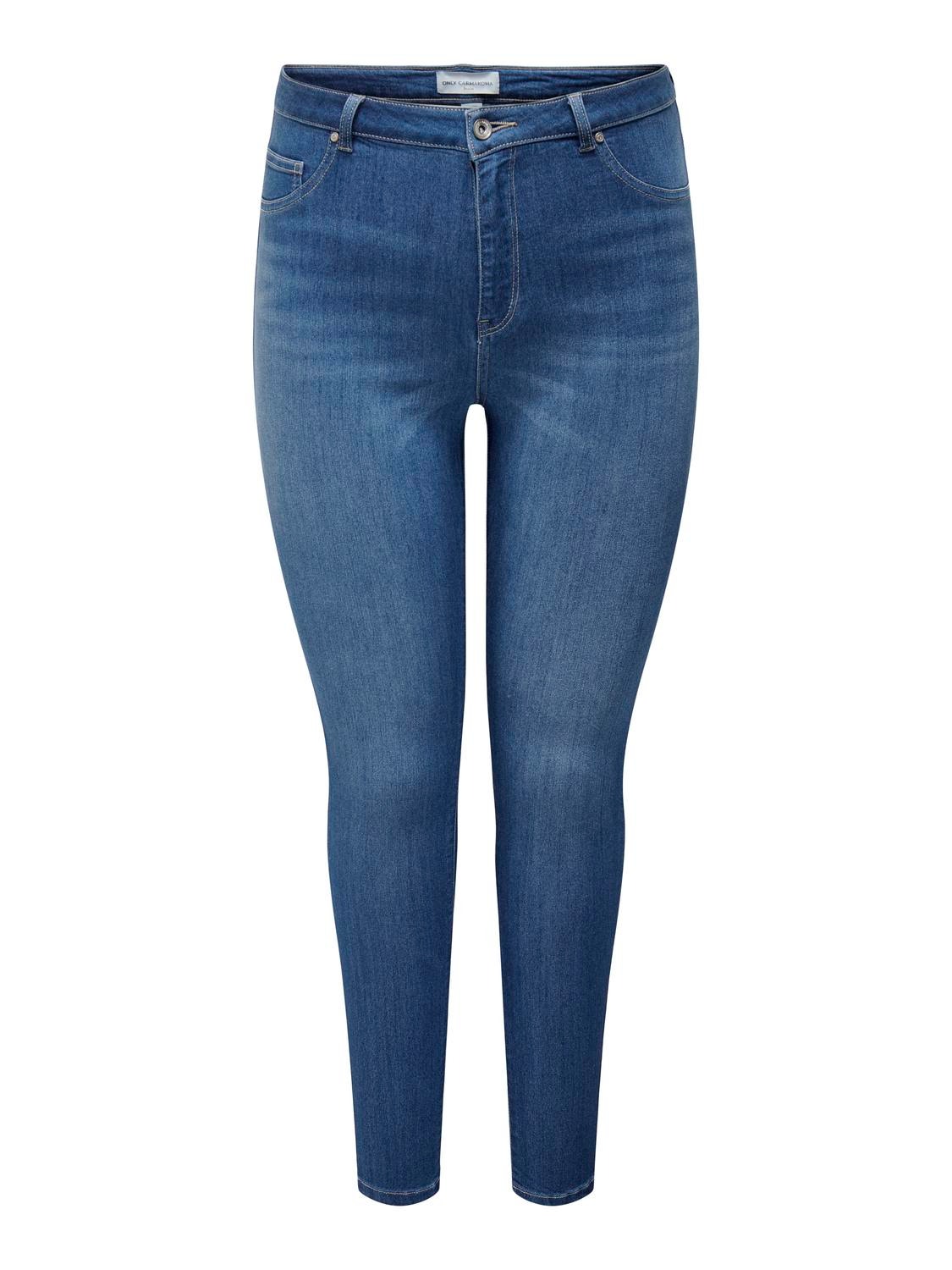 ONLY Skinny fit High waist Jeans -Light Medium Blue Denim - 15313096
