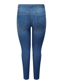 ONLY Skinny Fit Hohe Taille Jeans -Light Medium Blue Denim - 15313096