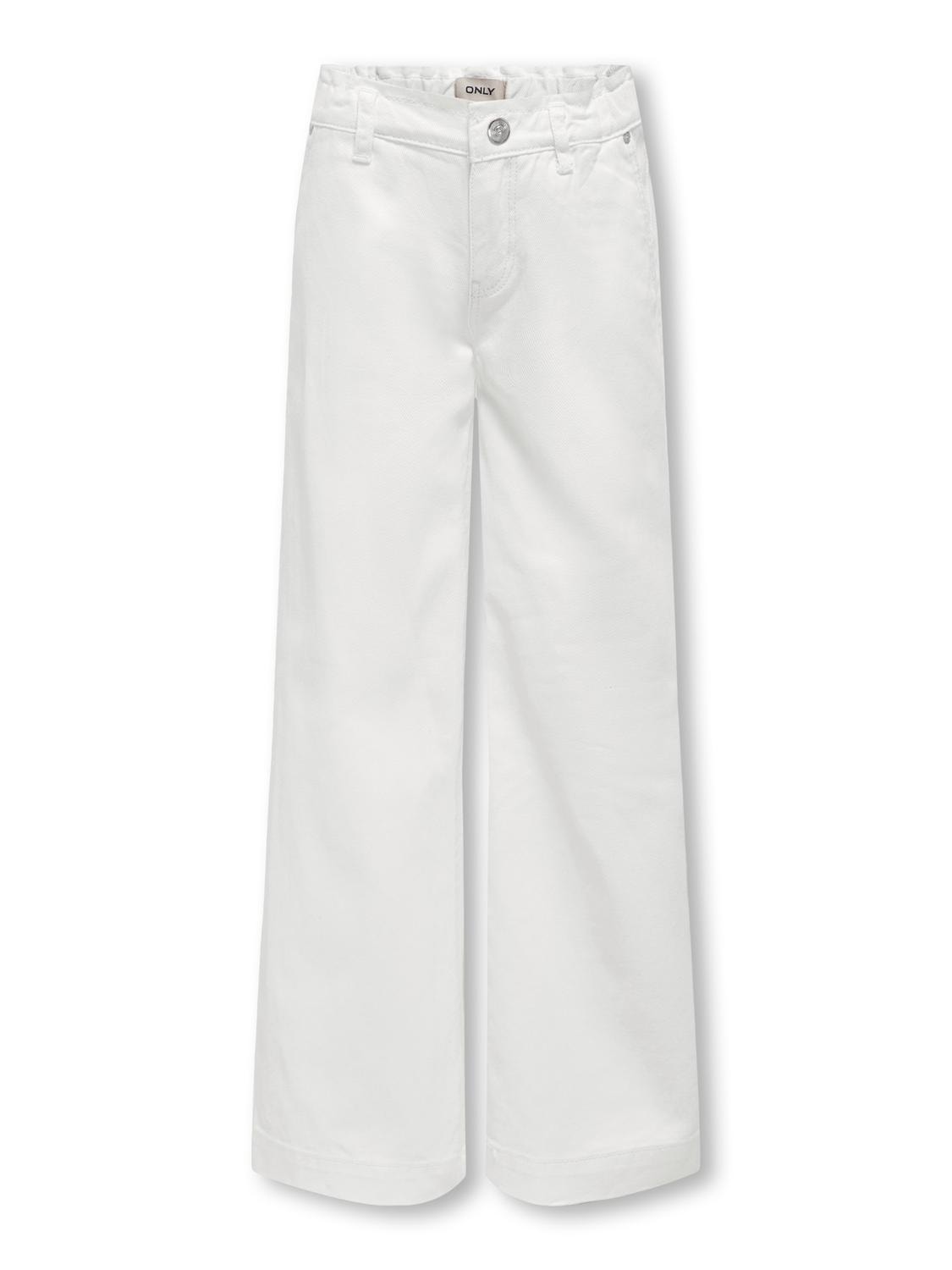 ONLY Krój wide leg Jeans -White - 15313135
