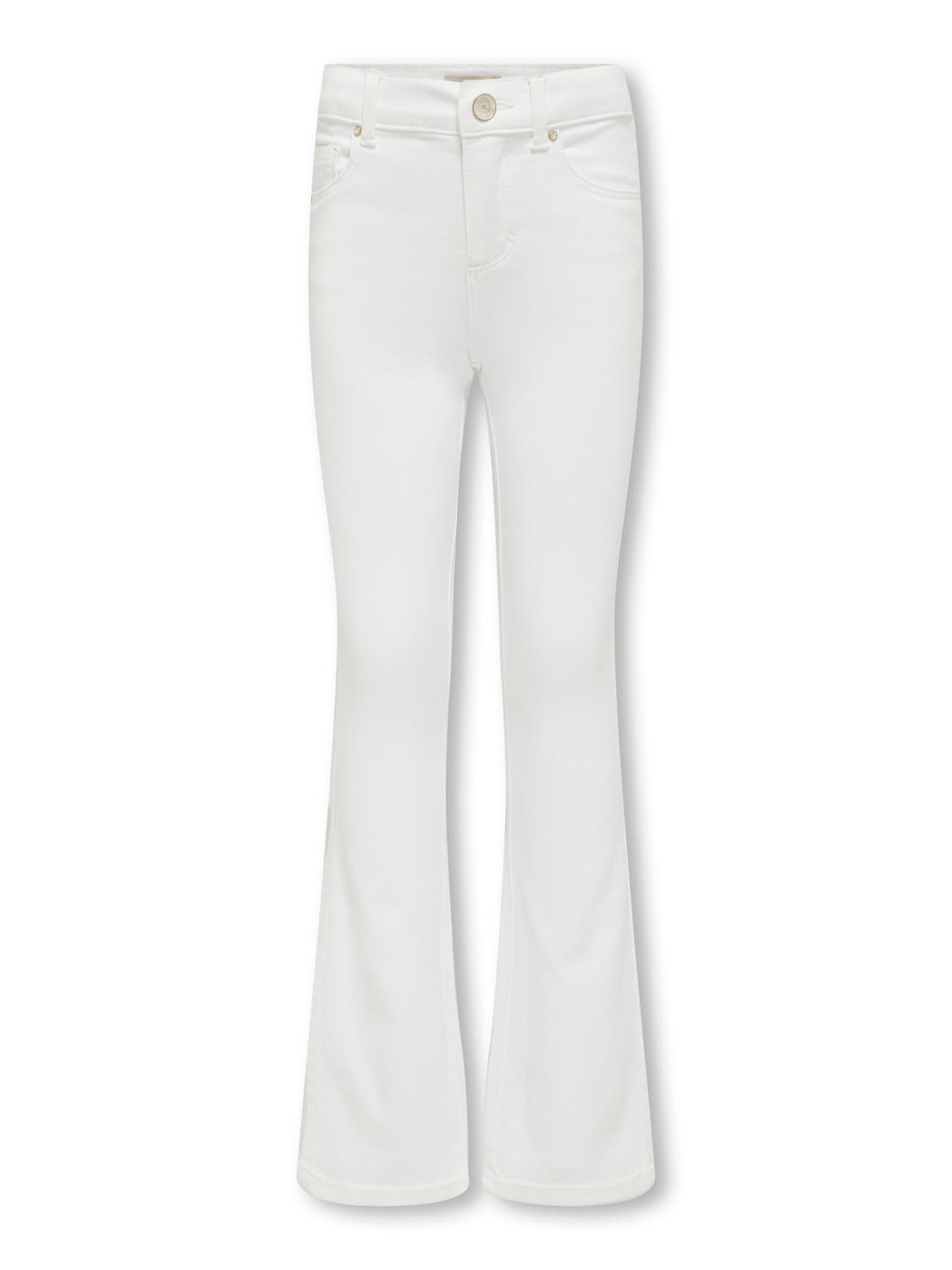 ONLY Flared fit Mid waist Jeans -White - 15313153
