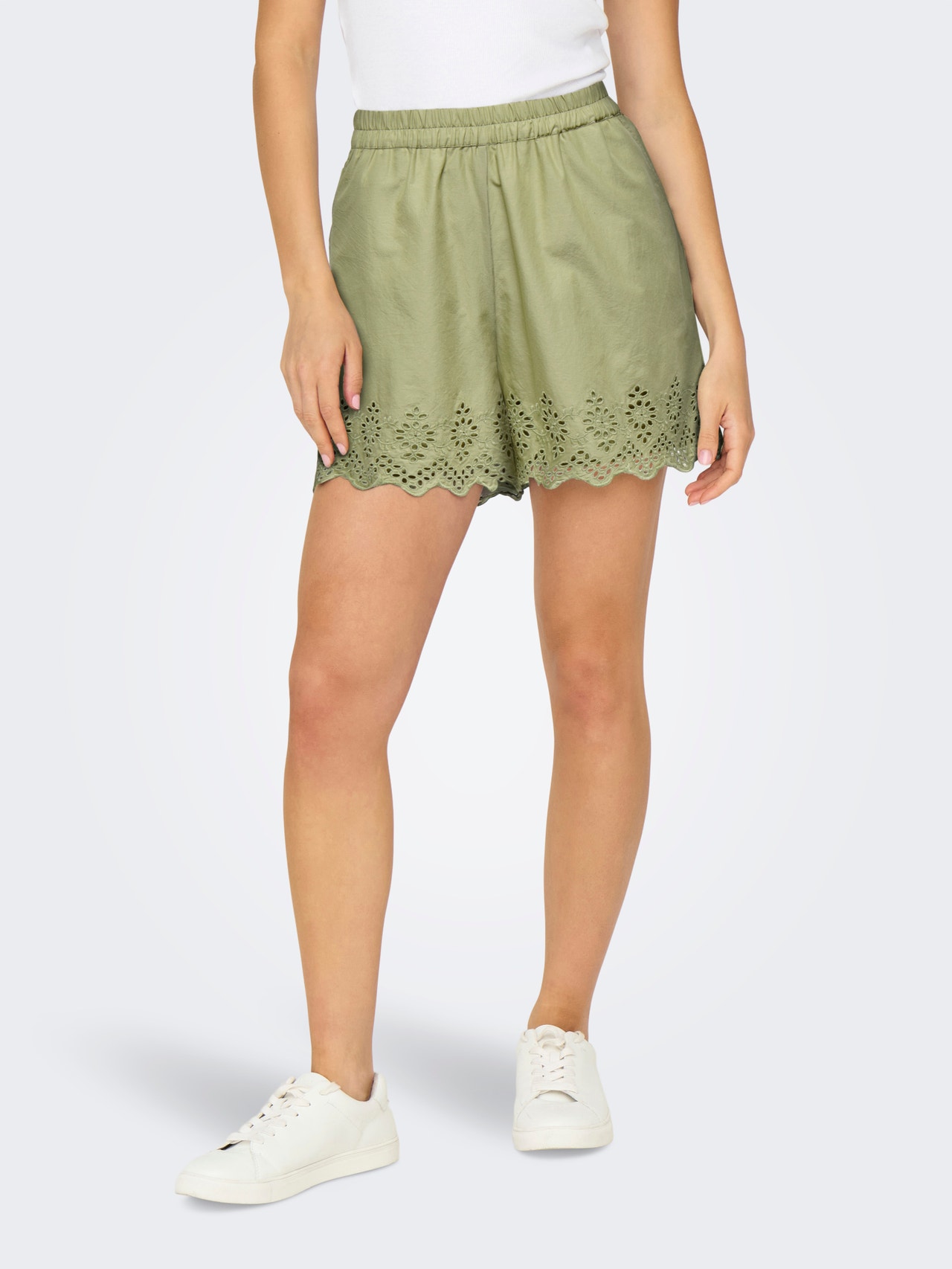 ONLY ONLLOU Loose Fit Shorts -Elm - 15313167
