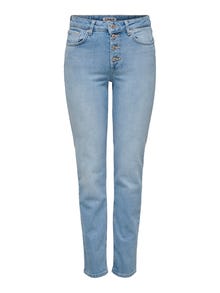 ONLY ONLLILOU High waist Slim fit Jeans -Light Blue Denim - 15313205