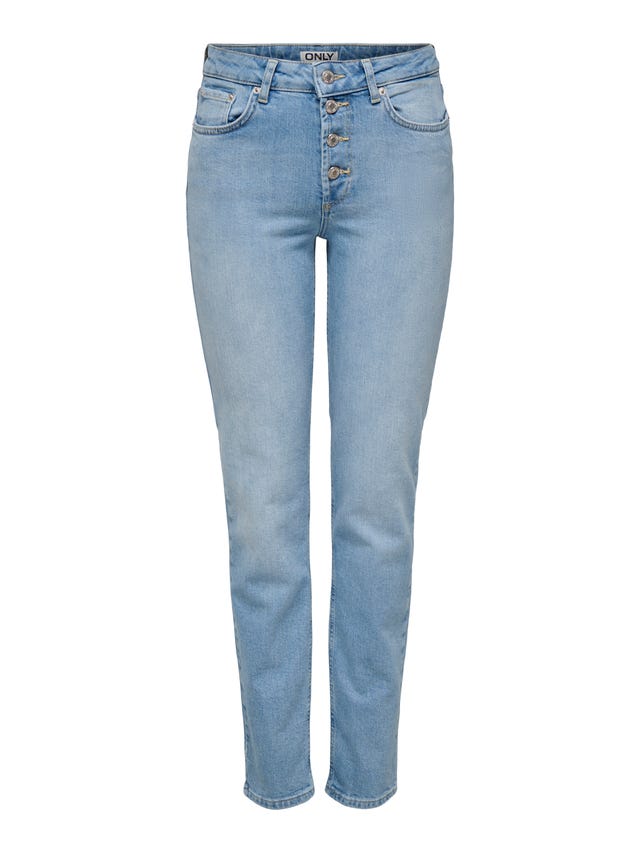 ONLY Slim Fit Hohe Taille Jeans - 15313205