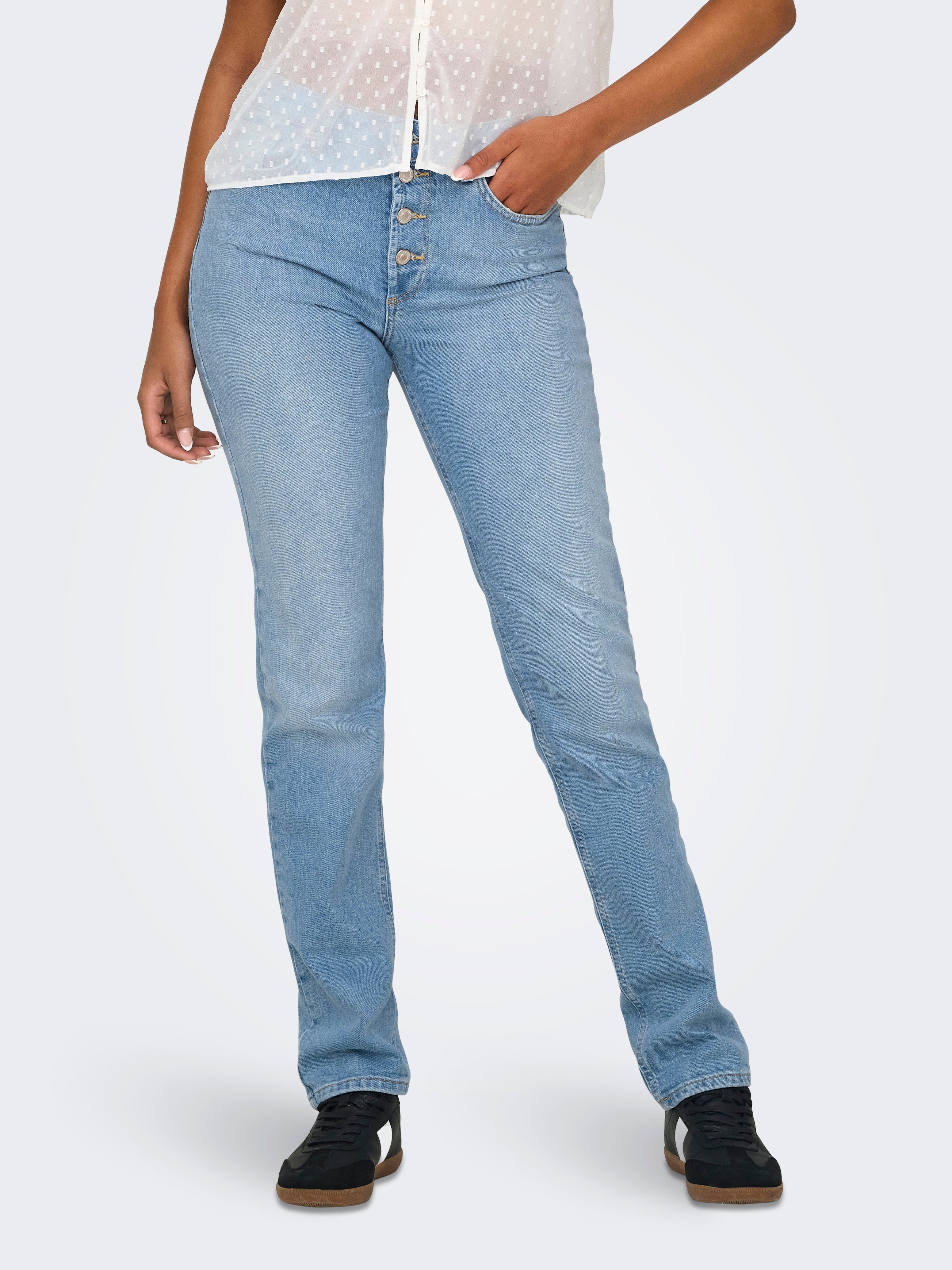 Onllilou Hohe Taille Slim Fit Jeans