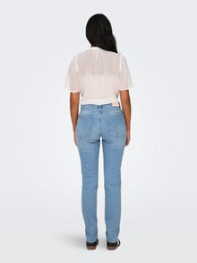 ONLY ONLLILOU High waist Slim fit Jeans -Light Blue Denim - 15313205