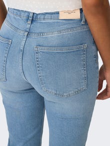 ONLY ONLLILOU High waist Slim fit Jeans -Light Blue Denim - 15313205